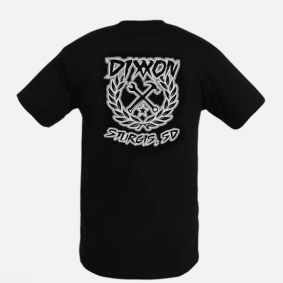 NWOT Dixxon Men's Sturgis Crest Black Tee Shirt, Size Extra Large - Picture 2 of 6